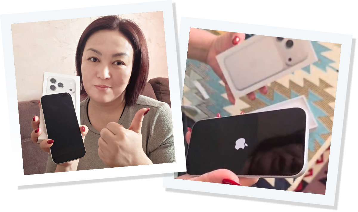 Умирбекова Динара, победитель розыгрыша «Час Удачи №104»